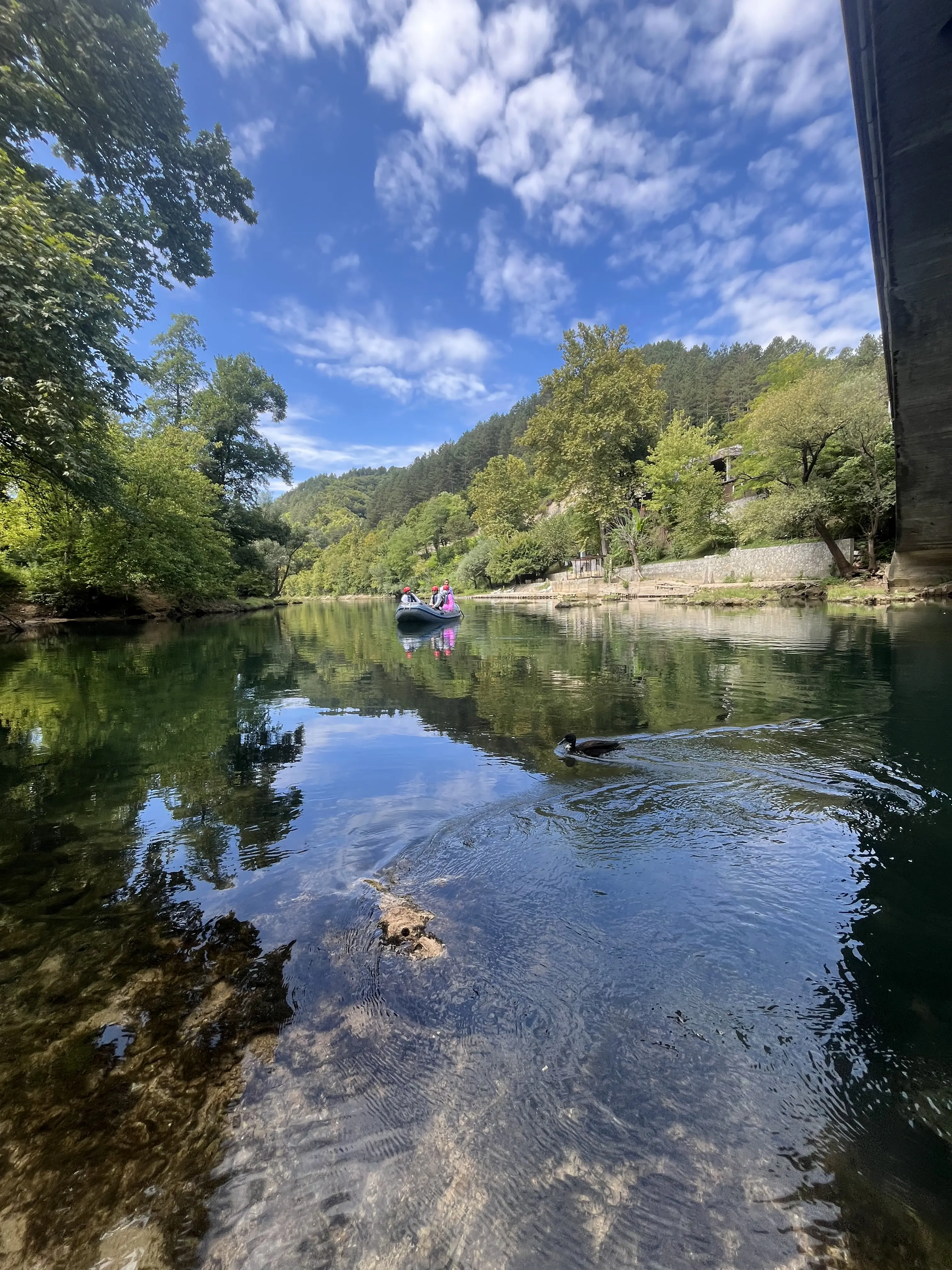 Pauza za kupanje na prirodnoj plaži uz Unu